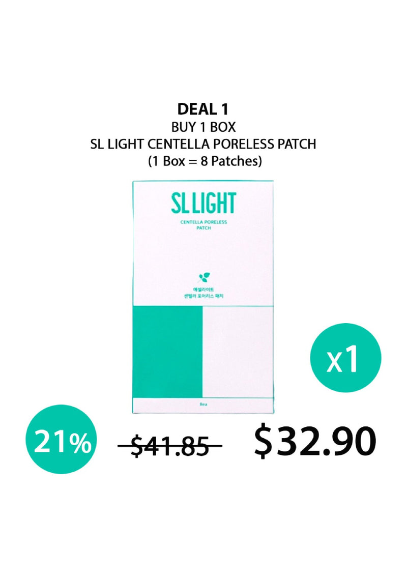 [SL LIGHT] Centella Poreless Patch (1 Box = 8 Patches)