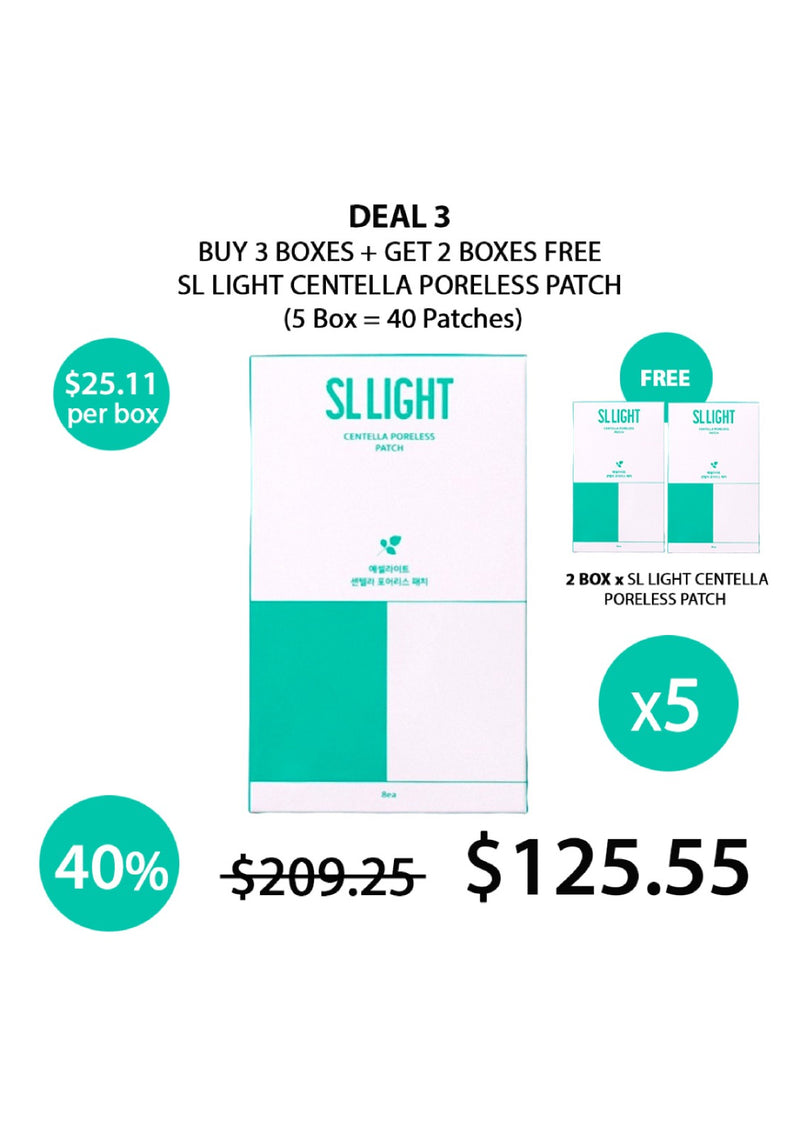 [SL LIGHT] Centella Poreless Patch (1 Box = 8 Patches)