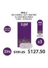 Promotional graphic for SL Light Multi Patch deal with packaging and pricing information.