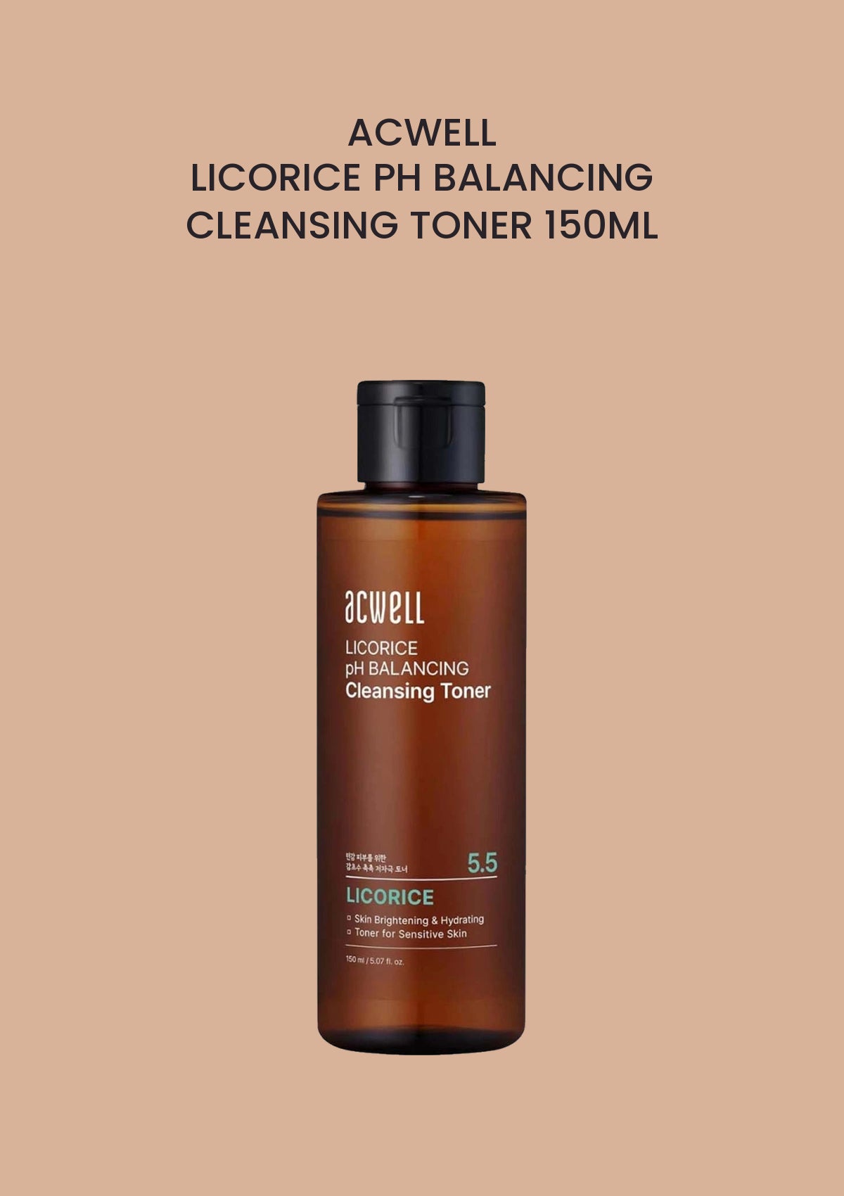 ACWELL Licorice pH Balancing Cleansing Toner 150ml