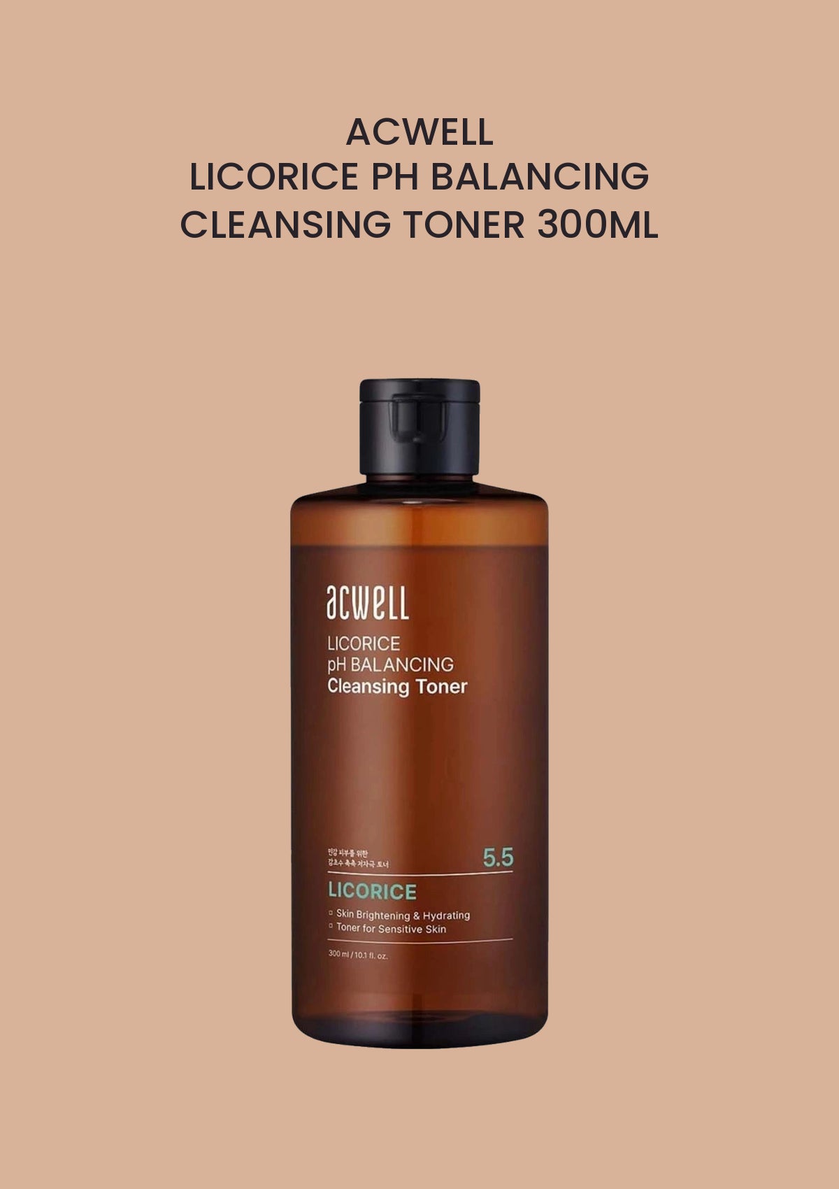 ACWELL Licorice pH Balancing Cleansing Toner 300ml