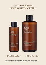 ACWELL 150ml Regular and 300ml Jumbo toner size comparison; bottles sold separately