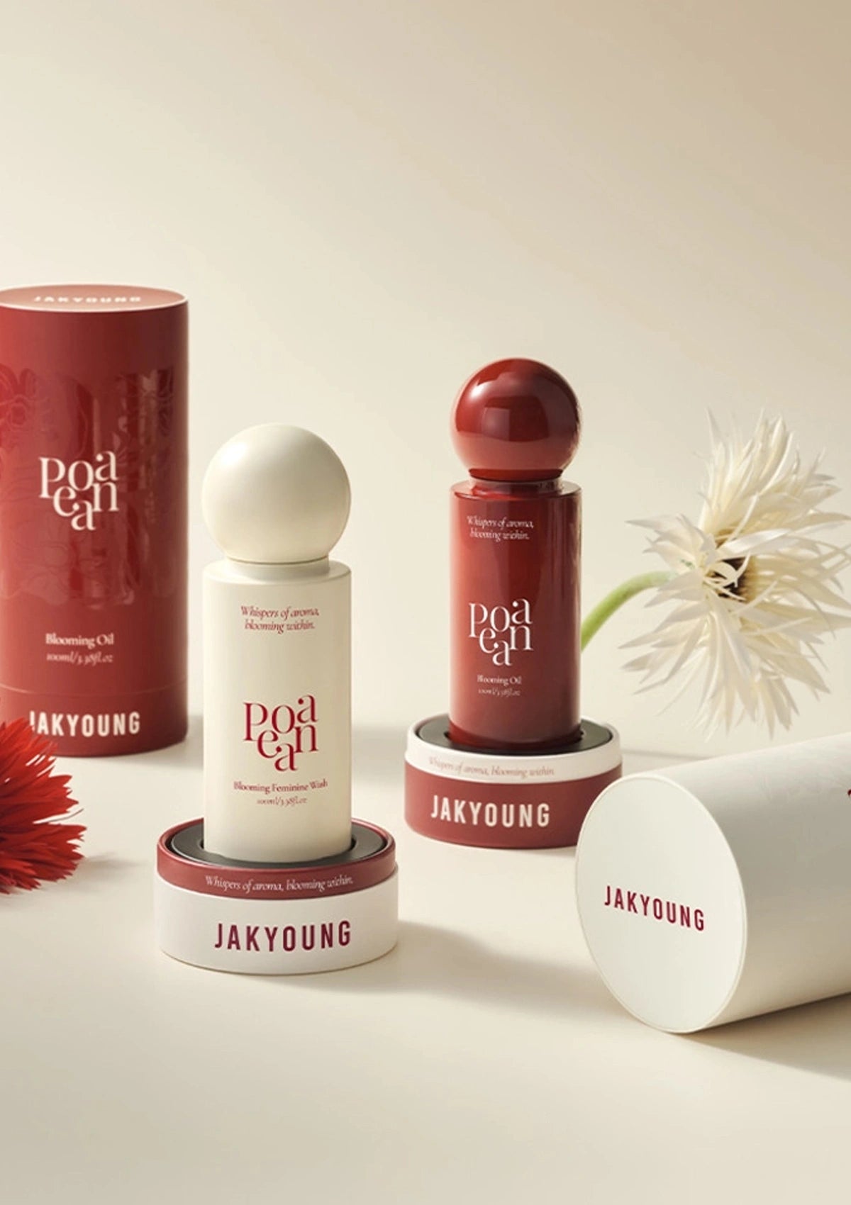 Jakyoung skincare products on a light background