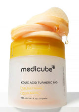 Medicube Kojic Acid Turmeric Pad packaging with a white background