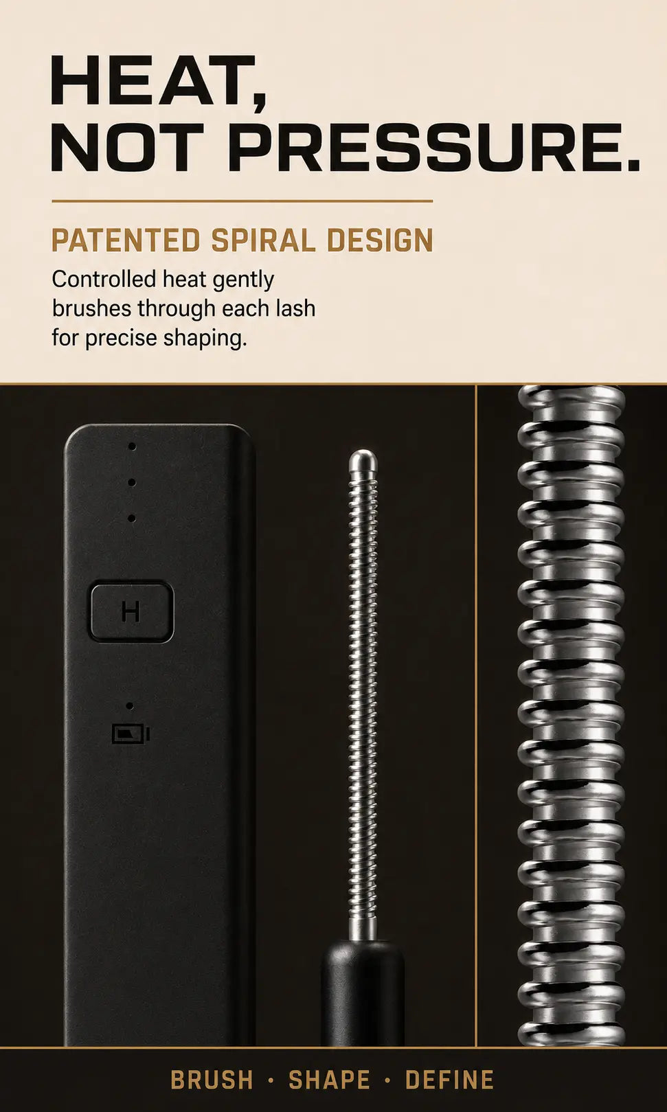AHEB patented spiral uses controlled heat instead of clamp pressure
