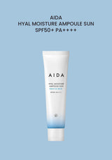 AIDA Hyal Moisture Ampoule Sun SPF 50+ PA++++ 50ml product and packaging.