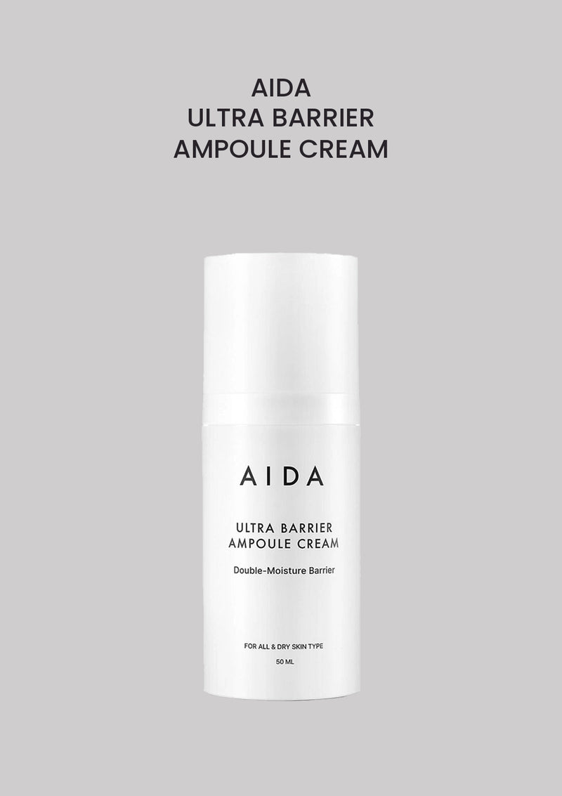 AIDA Ultra Barrier Ampoule Cream 50ml product and packaging.