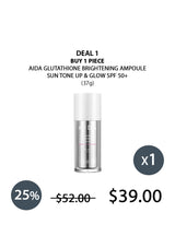 [AIDA] Glutathione Brightening Ampoule Sun Tone Up & Glow SPF 50+ PA++++ 37g