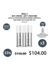 [AIDA] Glutathione Brightening Ampoule Sun Tone Up & Glow SPF 50+ PA++++ 37g