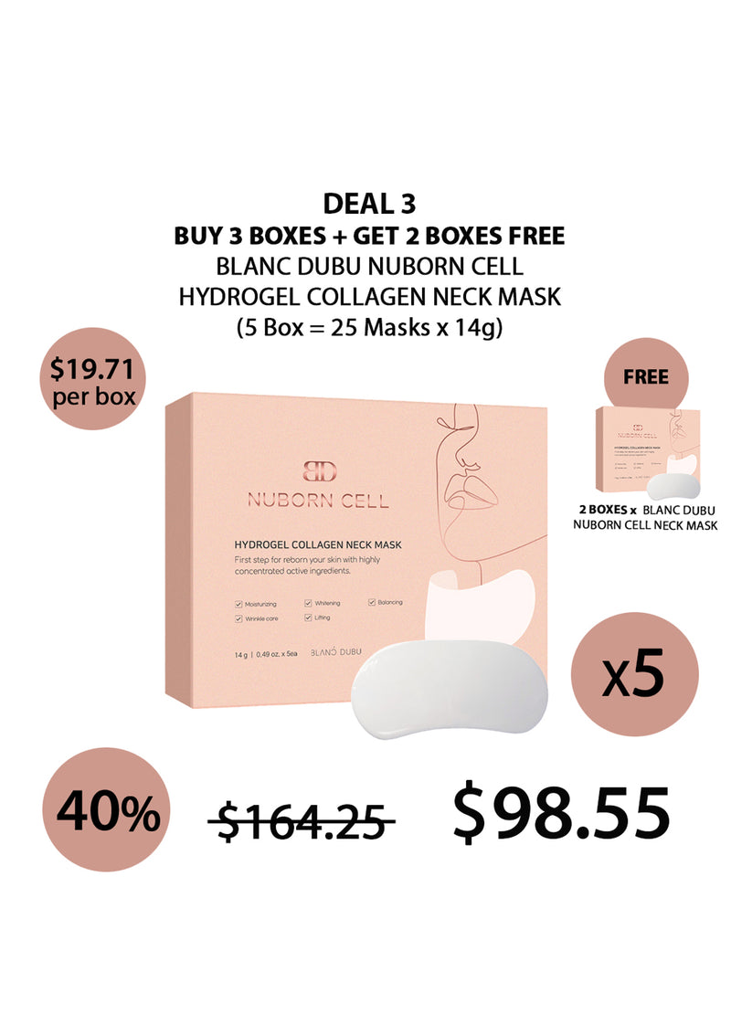 [BLANC DUBU] Nuborn Cell Hydrogel Collagen Face | Neck Mask