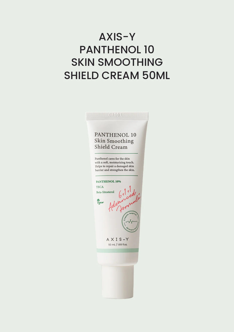 AXIS-Y Panthenol 10 Skin Smoothing Shield Cream 50ml — clear product packshot, COCOMO main image