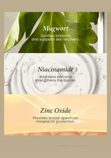 AXIS-Y Complete No-Stress Physical Sunscreen V3 50ml — key ingredients; original brand product information