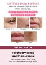 MEDICUBE PDRN multi balm care for under eyes, cheeks, smile lines, lips and neck