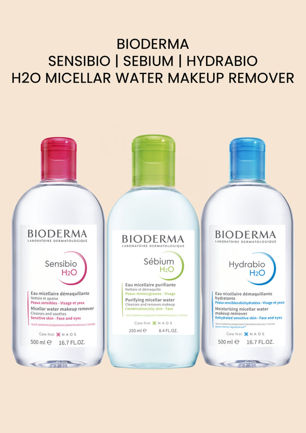 [BIODERMA] Sensibio | Sebium | Hydrabio H2O Micellar Water Makeup Remover 500ml