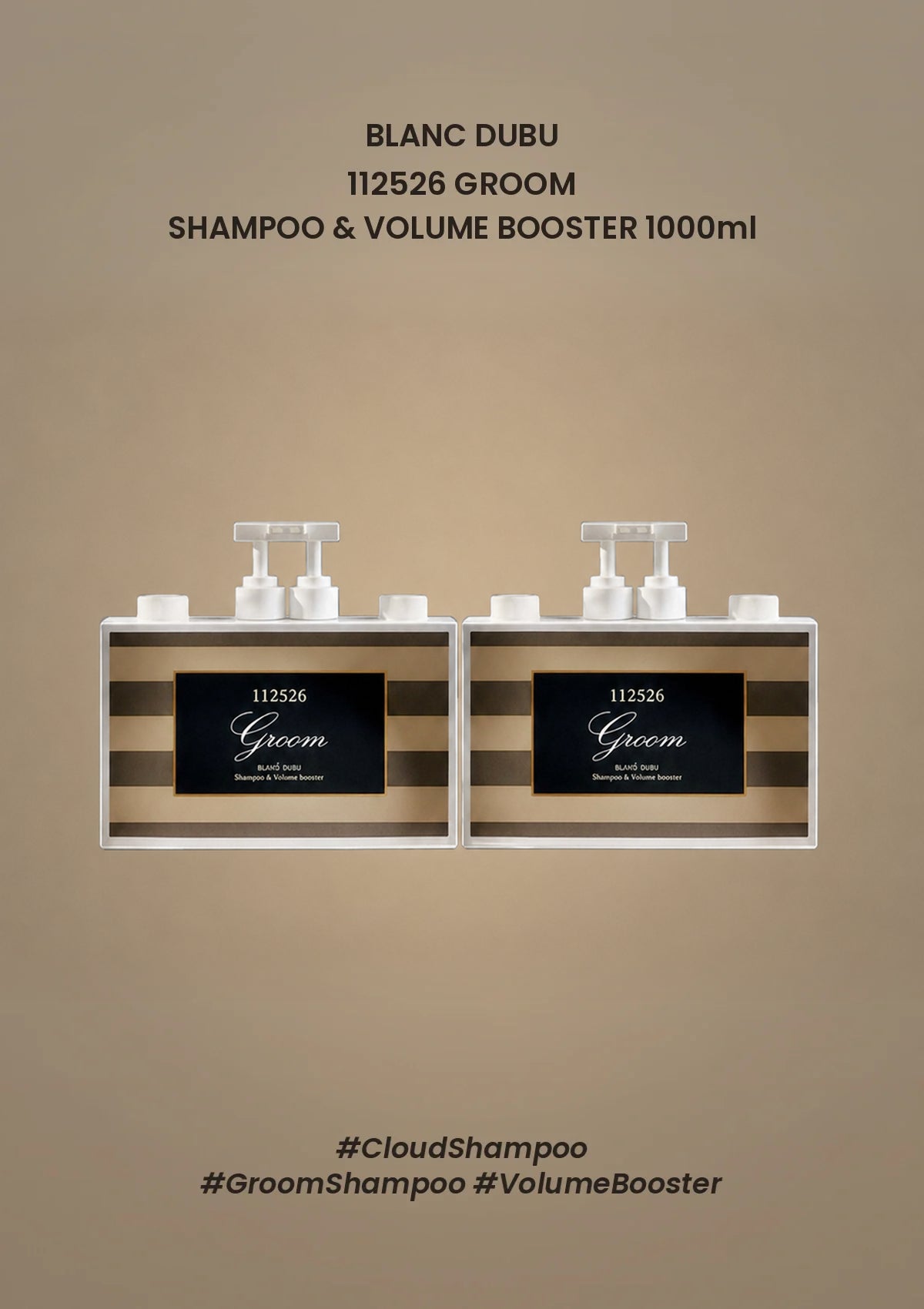 BLANC DUBU 112526 Groom Shampoo and Volume Booster 1000ml buy one get one free two-pack main image