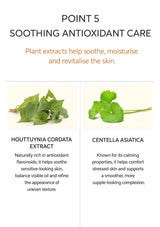 Houttuynia cordata and centella asiatica extracts in BLANC DUBU sunscreen