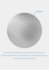 BODYLUV Vita Puresome stainless steel spray plate with 0.25 mm holes.
