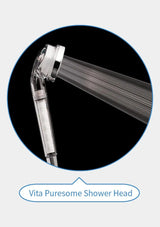 BODYLUV Vita Puresome Shower Head spraying fine streams of water.