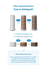 BODYLUV Kitchen Cobra filter discolouration and one-to-two-month replacement cycle