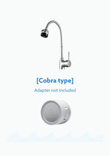 BODYLUV Kitchen Cobra Type fits a compatible flexible-hose faucet and includes no adapter