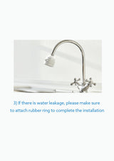 Fit the sealing ring and check the BODYLUV Kitchen Cobra connection for leaks