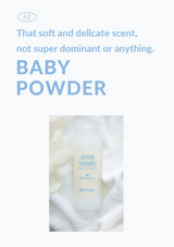 BODYLUV Vita Milk baby powder scent with original fragrance introduction and product photo
