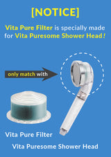Vita Pure filter is specially made for the Vita Puresome Shower Head