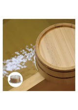 BODYLUV Vita Pure Filter in Forest scent, shown with the brown filter cartridge and a wooden spa fragrance visual.