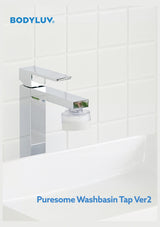 BODYLUV Puresome Washbasin Tap Ver.2 fitted to a bathroom basin faucet