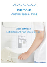 BODYLUV Washbasin Tap Ver.2 used during a bathroom washing routine