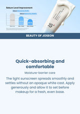 Beauty of Joseon Relief Sun Aqua-Fresh: Rice + B5 SPF50+ PA++++: texture — Quick-absorbing and comfortable.