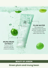 Beauty of Joseon Green Plum Refreshing Cleanser: Green plum and mung bean.