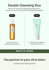Beauty of Joseon Green Plum Refreshing Cleanser: double cleansing — The partner to your oil or balm.