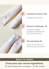 Beauty of Joseon Revive Eye Serum: Ginseng + Retinal: Know your eye-serum ingredients.