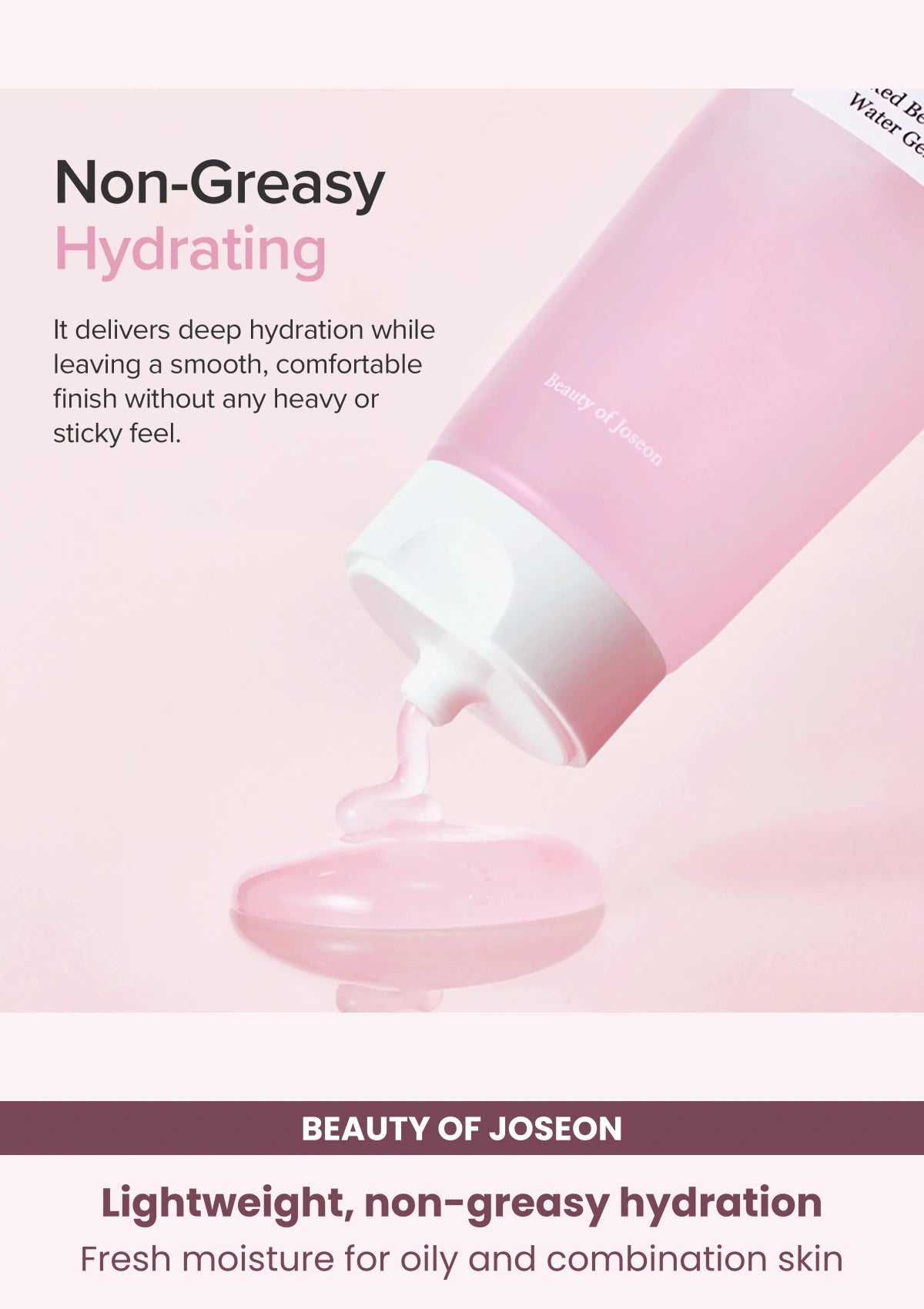 Beauty of Joseon Red Bean Water Gel: Lightweight, non-greasy hydration.