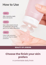 Beauty of Joseon Red Bean Water Gel: cream comparison — Choose the finish your skin prefers.