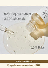 Beauty of Joseon Glow Serum: Propolis + Niacinamide: Propolis, niacinamide and BHA.
