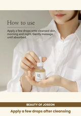 Beauty of Joseon Glow Serum: Propolis + Niacinamide: Apply a few drops after cleansing.