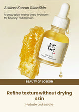 Beauty of Joseon Glow Serum: Propolis + Niacinamide: pore care — Refine texture without drying skin.