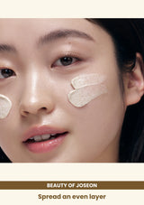 Beauty of Joseon Ground Rice and Honey Glow Mask: Spread an even layer.