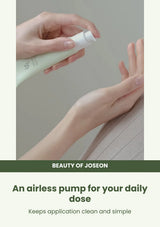 Beauty of Joseon Light On Serum: Centella + Vita C: packaging — An airless pump for your daily dose.