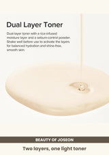 Beauty of Joseon Glow Replenishing Rice Milk: Two layers, one light toner.