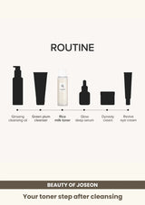 Beauty of Joseon Glow Replenishing Rice Milk: Your toner step after cleansing.