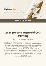 Beauty of Joseon Relief Sun: Rice + Probiotics SPF50+ PA++++: daily spf — Make protection part of your morning.