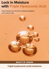 Beauty of Joseon Revive Serum: Ginseng + Snail Mucin: Triple hyaluronic acid moisture.