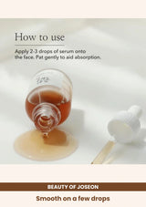 Beauty of Joseon Revive Serum: Ginseng + Snail Mucin: Smooth on a few drops.