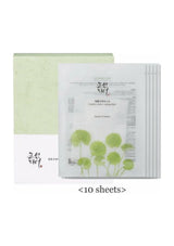 Beauty of Joseon Centella Asiatica Calming Mask, 1 box of 10 sheets; 25ml essence per sheet — exact purchasable product packshot.