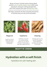 Beauty of Joseon Centella Asiatica Calming Mask: moisture ingredients — Hydration with a soft finish.