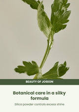 Beauty of Joseon Matte Sun Stick: Mugwort + Camelia SPF50+ PA++++: ingredients — Botanical care in a silky formula.
