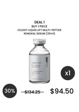 CELDOT Liquid Lift Multi-Peptide Renewal Serum 35ml Deal 1: 1 piece S$94.50, usual S$134.25, save 30%